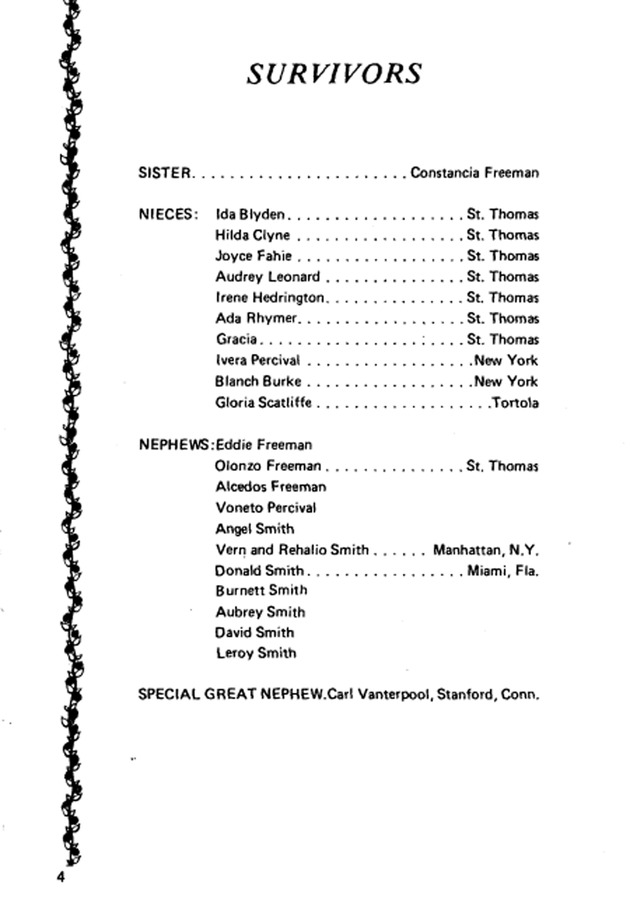 Funeral Booklet for Alexander Theophilus Smith - Page 4