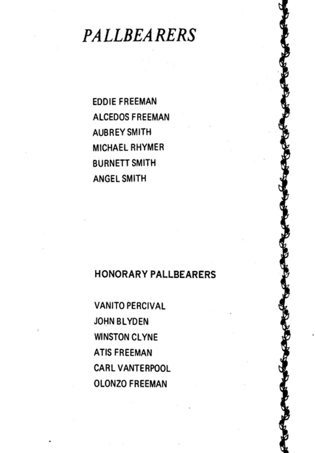 Funeral Booklet for Alexander Theophilus Smith - Page 5