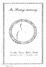 Funeral Booklet for Dorothy N. M. Smith