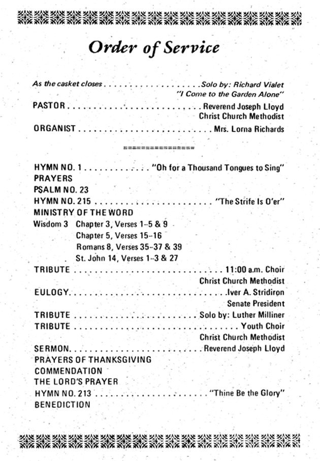 Funeral Booklet for Edward B. Smith - Page 2