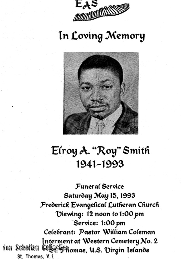 Funeral Booklet for Elroy A. (Roy) Smith - Page 1