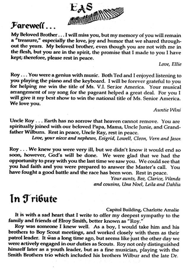 Funeral Booklet for Elroy A. (Roy) Smith - Page 5