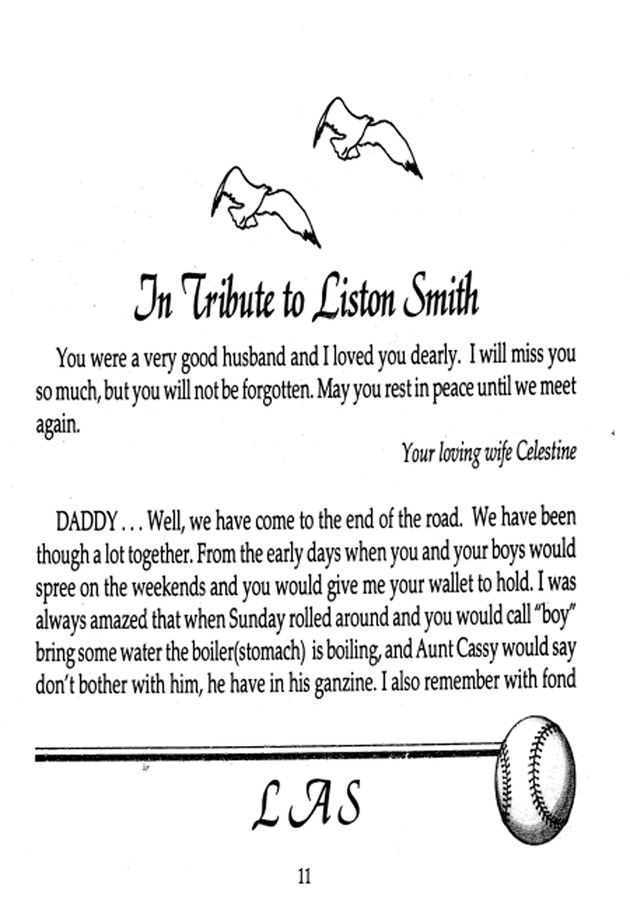 Funeral Booklet for Liston Smith - Page 8