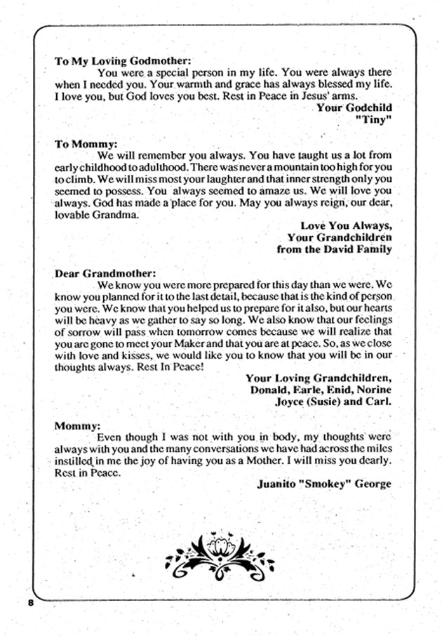 Funeral Booklet for Lucilita S. Smith - Page 4