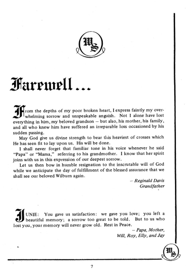 Funeral Booklet for Wilburn A. Smith, Jr. - Page 6