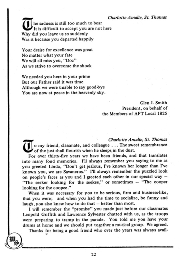 Funeral Booklet for Wilburn A. Smith, Jr. - Page 21