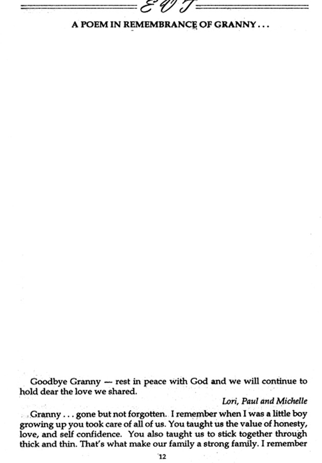 Funeral Booklet for Eva Vitalia Romney Thomas - Page 7