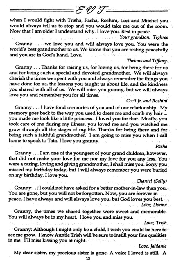 Funeral Booklet for Eva Vitalia Romney Thomas - Page 8