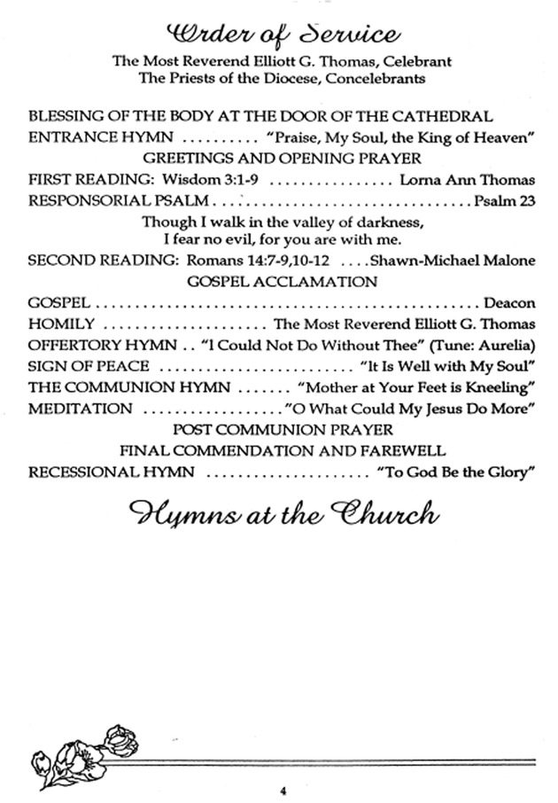 Funeral Booklet for Helen Mae Thomas - Page 4