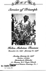 Funeral Booklet for Helen Malvina Thomas