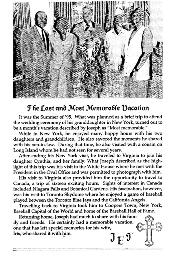 Funeral Booklet for Joseph Edgar Thomas - Page 5