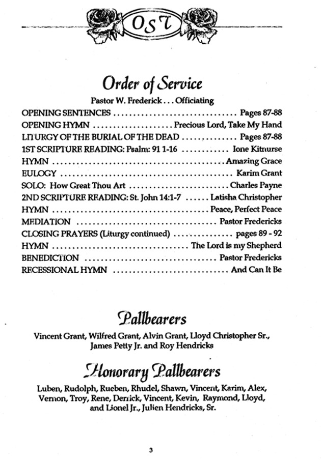 Funeral Booklet for Olympia Sophia Thomas - Page 3