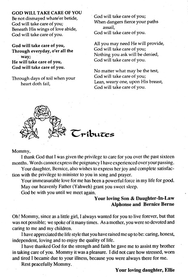 Funeral Booklet for Ethlyn Adora Tuitt - Page 6