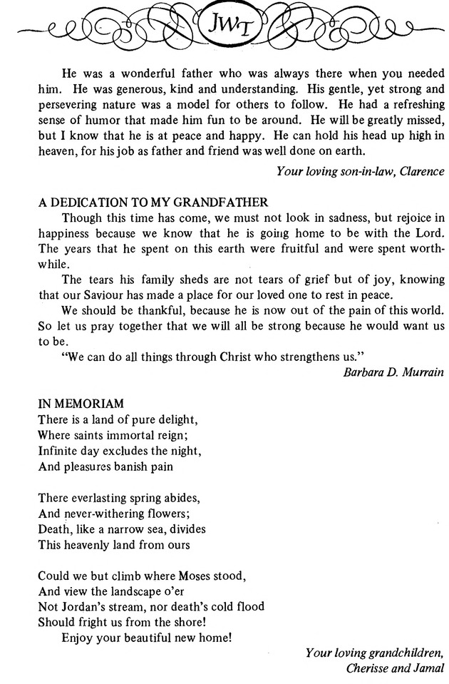 Funeral Booklet for John Wesley Turnbull - Page 7