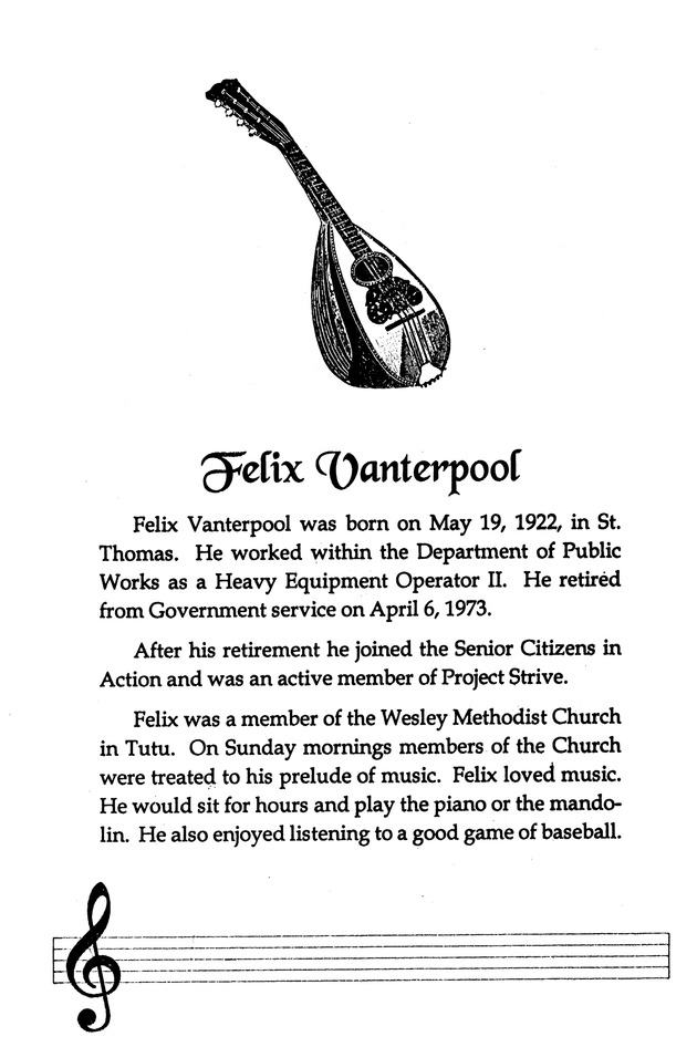 Funeral Booklet for Felix Vanterpool Sr. - Page 3