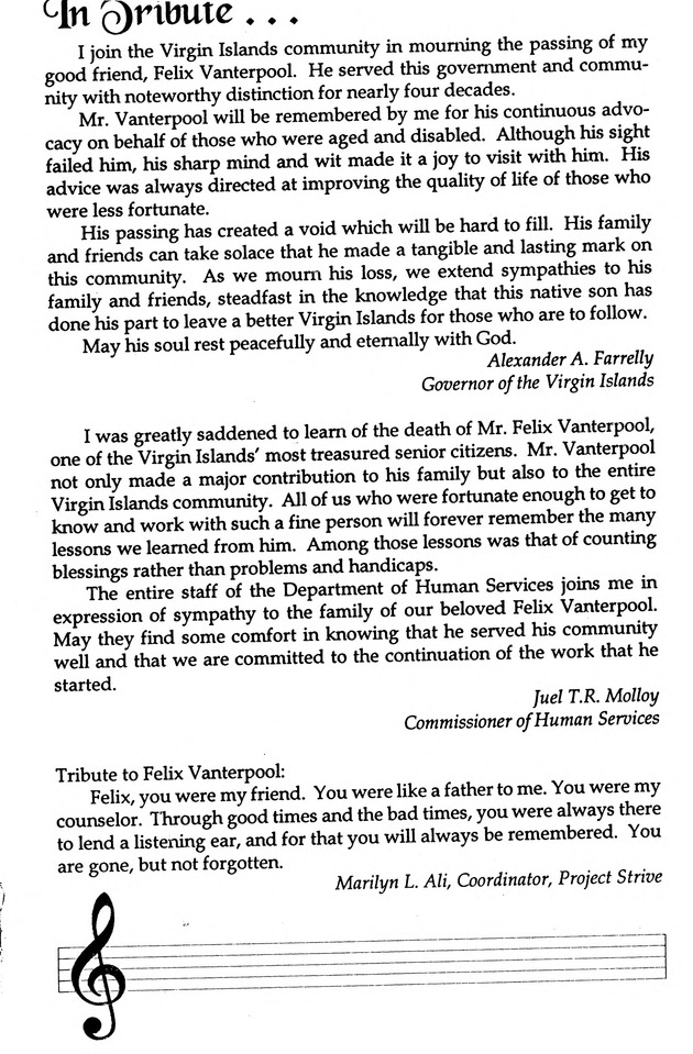 Funeral Booklet for Felix Vanterpool Sr. - Page 5