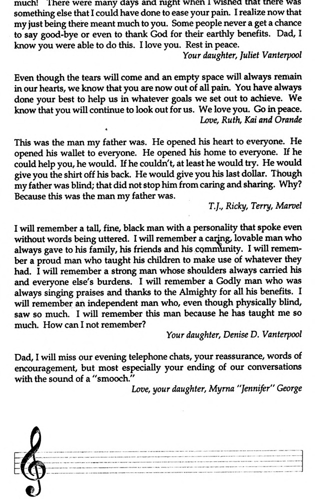 Funeral Booklet for Felix Vanterpool Sr. - Page 7