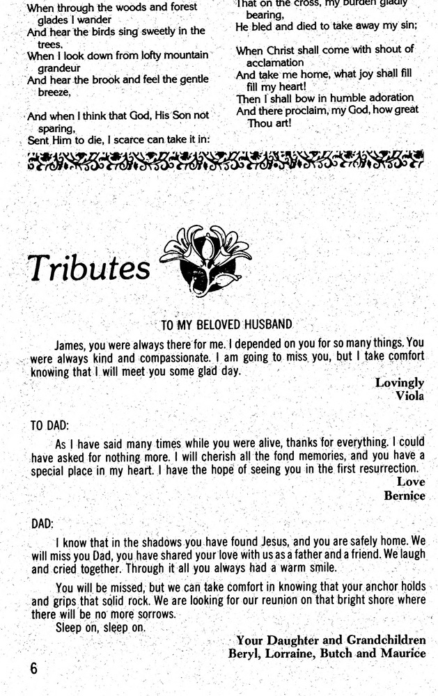 Funeral Booklet for James Vanterpool - Page 5