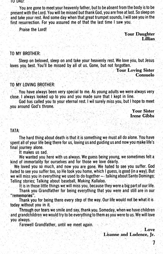 Funeral Booklet for James Vanterpool - Page 6