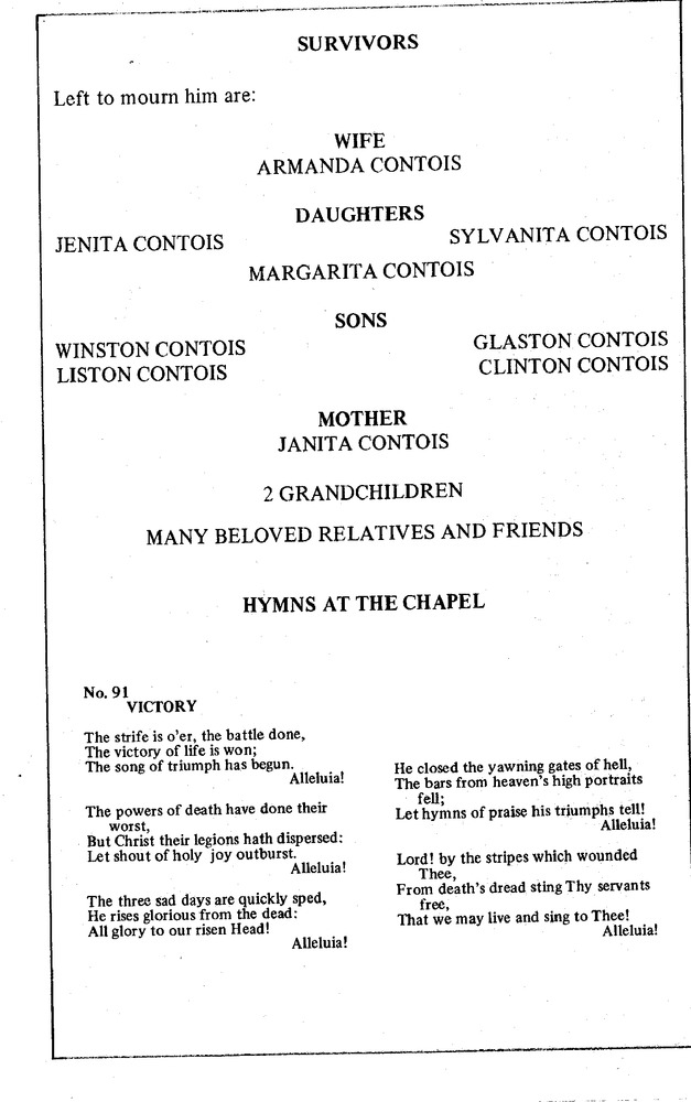 Funeral Booklet for Maxwell Contois Vanterpool - Page 3