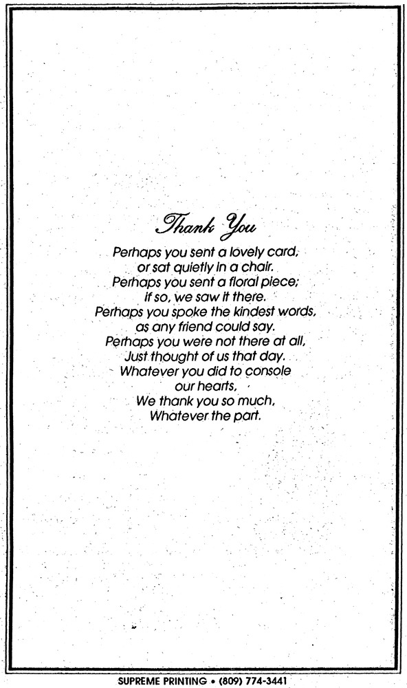 Funeral Booklet for Amanda Lewis Wade - Page 5