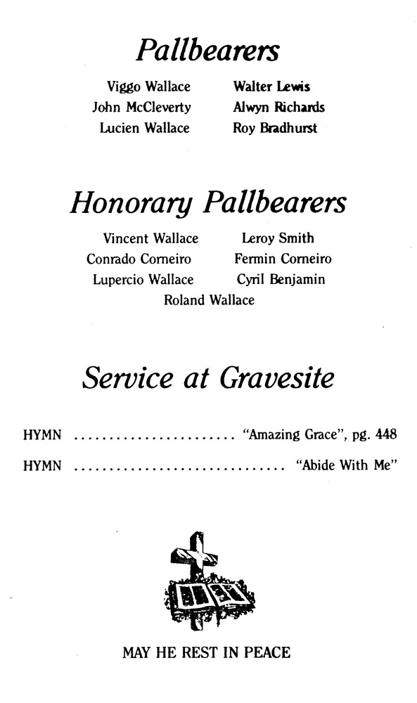 Funeral Booklet for Roy Arlington Wallace - Page 5