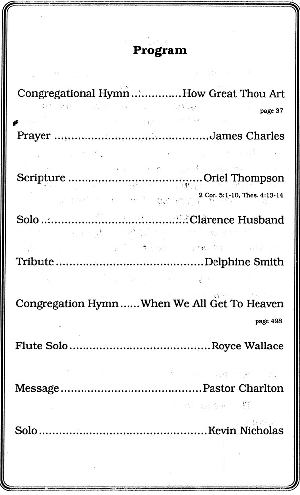 Funeral Booklet for Viggio Alwyn Wallace - Page 3