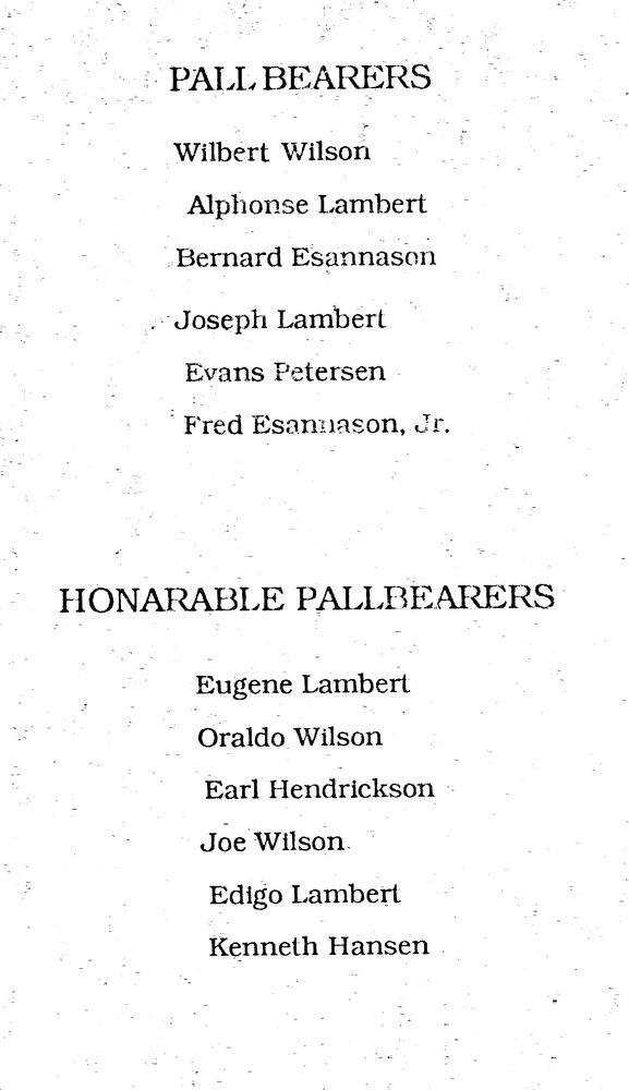 Funeral Booklet for Consuelo Nicholas Wilson - Page 5