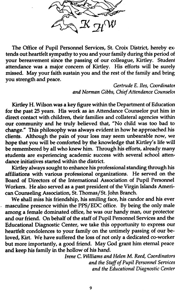 Funeral Booklet for Kirtley Hasketh Wilson - Page 7