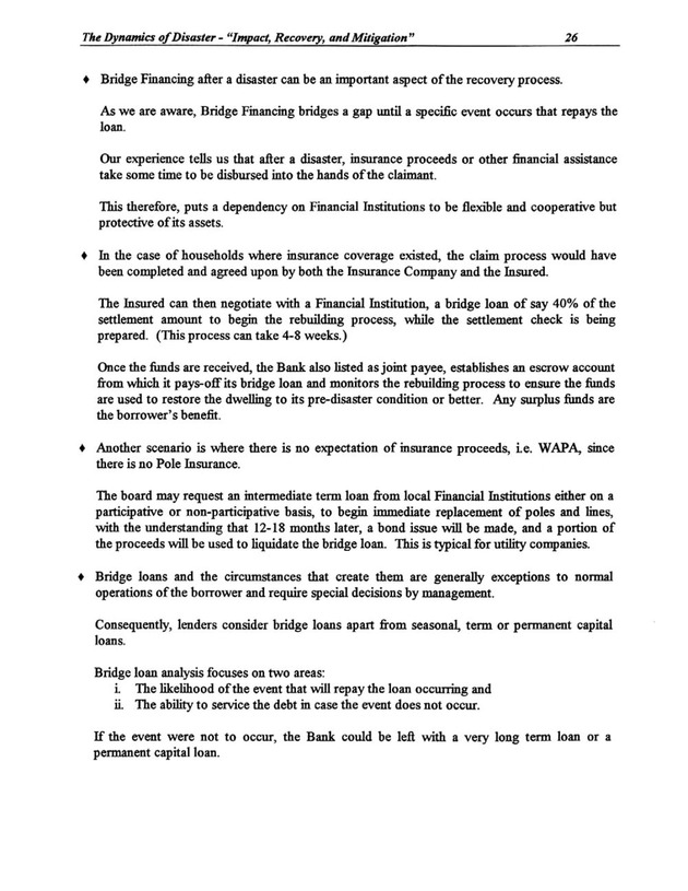 The Dynamics of Disaster: "Impact, Recovery, and Mitigation" - Page 26