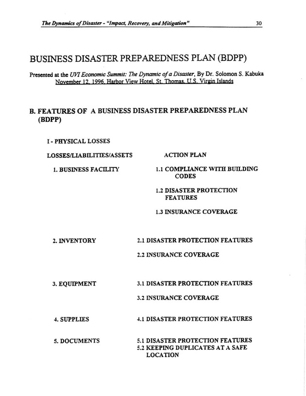 The Dynamics of Disaster: "Impact, Recovery, and Mitigation" - Page 30