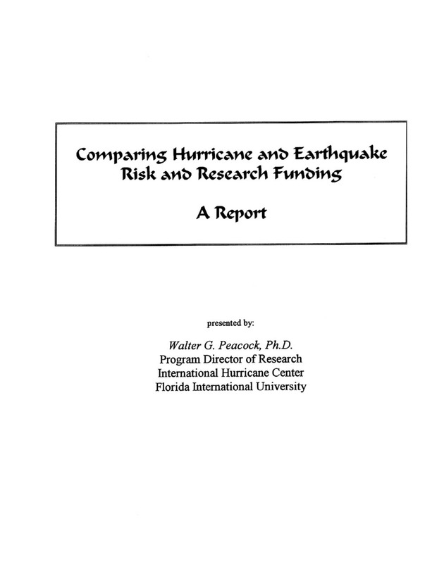 The Dynamics of Disaster: "Impact, Recovery, and Mitigation" - Page 43