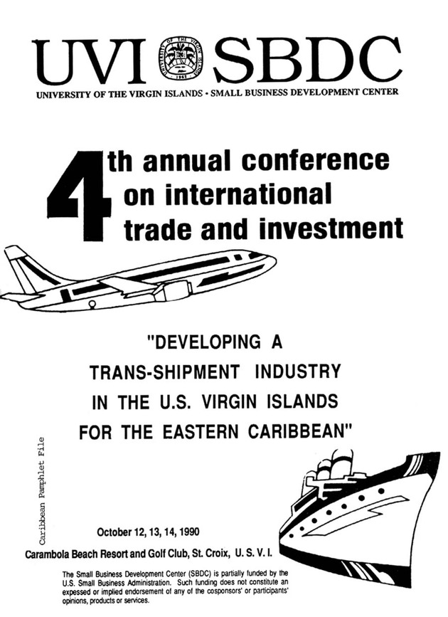 Developing a Transhipment Industry in the U. S. Virgin Islands for the Eastern Caribbean: 4th Annual Conference on International Trade and Investment - Page 1