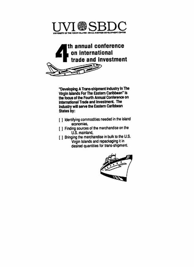 Developing a Transhipment Industry in the U. S. Virgin Islands for the Eastern Caribbean: 4th Annual Conference on International Trade and Investment - Page 4