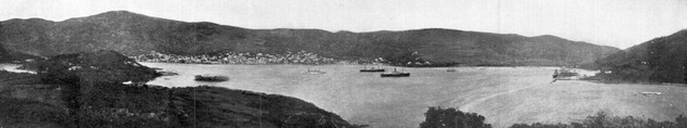 St. Thomas harbor as seen from Orkanshullet Island