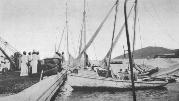 Dock for the landing of inter-island sloops, Charlotte Amalia