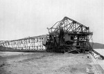 Huge coal crane laid low by the hurricane of 1916