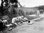 Women washing clothes, St. Croix