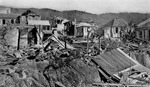 Jumbled mass of ruins following hurricane of 1916