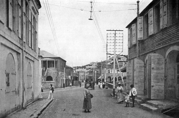 Commercial street, Charlotte Amalia, St. Thomas