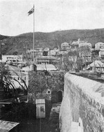 Battlements of Fort Christian and Blackbeard's Castle on top of Government Hill, Charlotte Amalia, St. Thomas