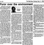 Furor over the environment (May 21, 1990)