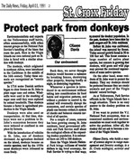 Protect park from donkeys