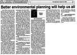 Better environmental planning will help us all