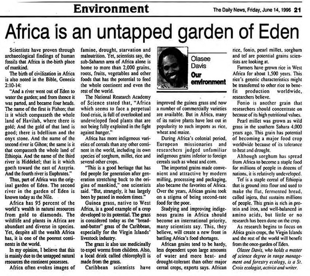 Africa is an untapped garden of Eden