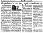 Virgin Islands Has Long Agricultural History