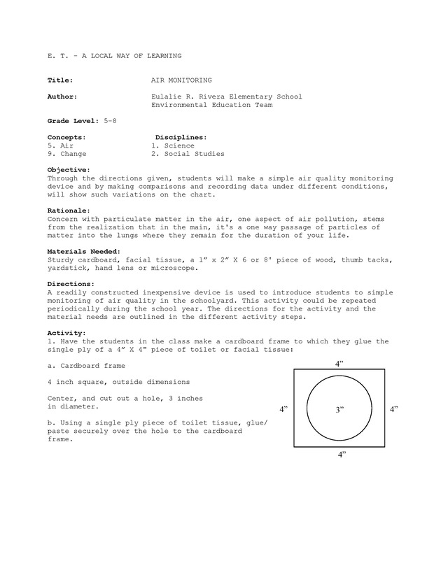 Air monitoring - Page 1