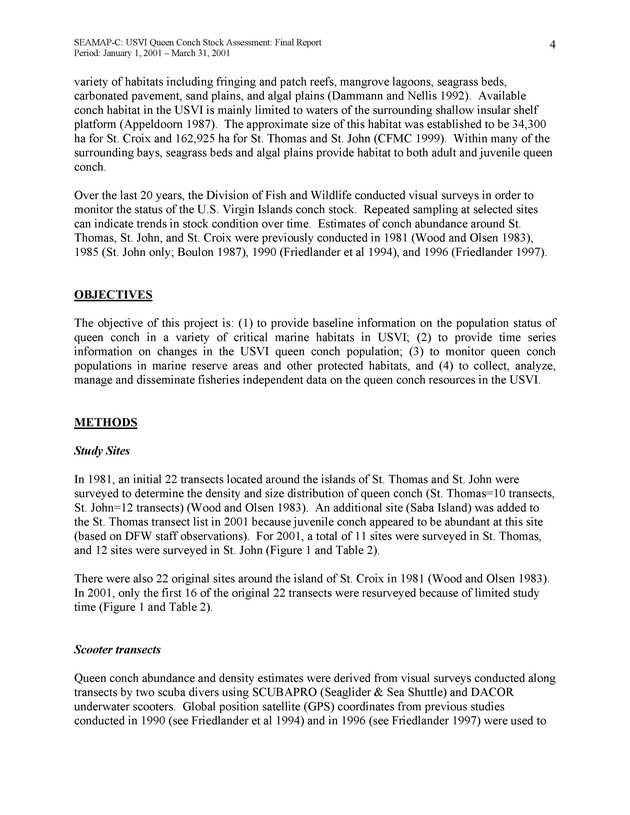 USVI queen conch stock assessment - Page 4