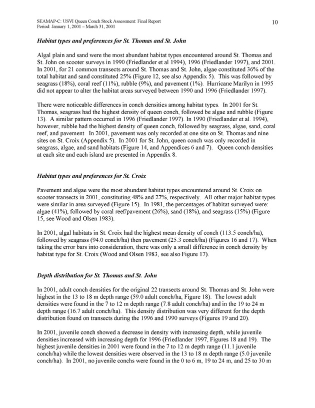 USVI queen conch stock assessment - Page 10