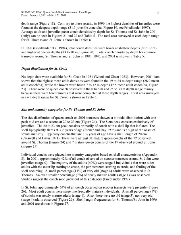 USVI queen conch stock assessment - Page 11